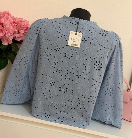 Luxusná madeirová blúzka, zara,s