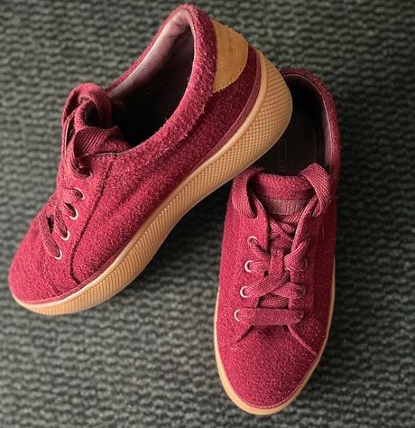 Burgundy tenisky esprit, esprit,37