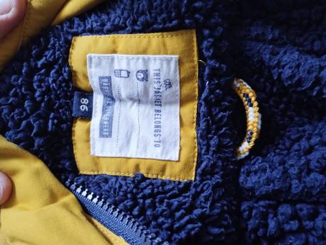 Zimna bunda s kozusinou, c&a,86