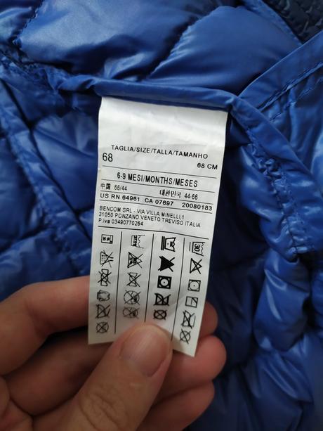 Prechodná bunda/vetrovka, benetton,68