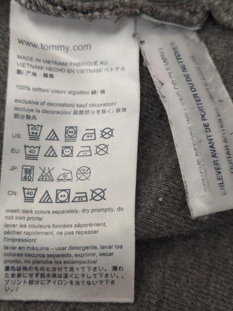 Šedé tričko s dlhým rukávom tommy hilfiger, tommy hilfiger,s