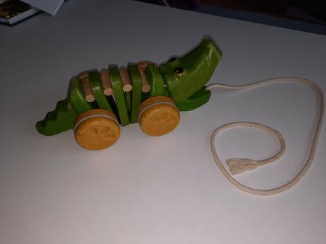 Ťahacia eko hračka krokodýl, 