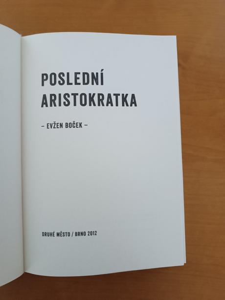 Evžen boček - poslední aristokratka (2012), 