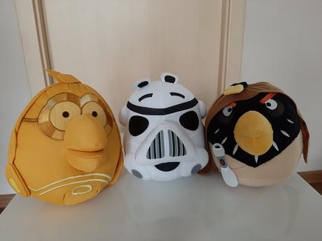 Plyšáky angry birds star wars, 