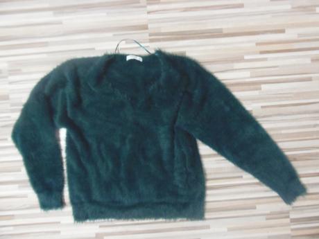 Sveter huňatý, mango,m