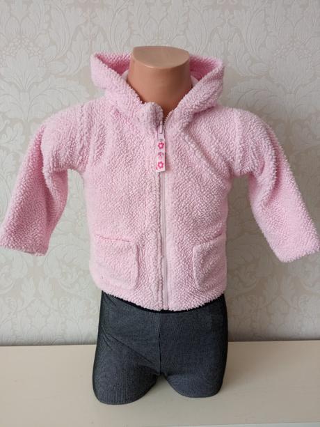 Ružová obojstranná mikina s kapucňou, 86