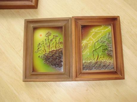 Obrázky štyri ročné obdobia,maľované, 