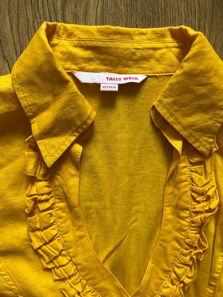 Romantická blúzka s volánikmi, tally weijl,xs