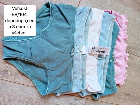 Dievčenské  spodné prádlo, dopodopo,98