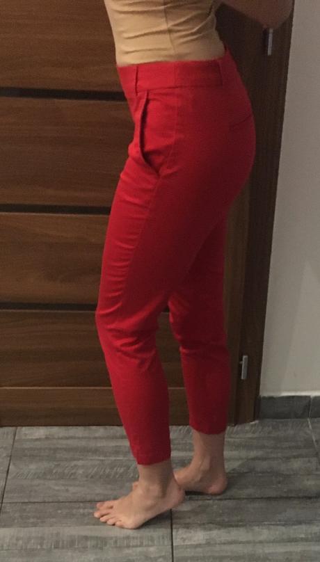 Červené nohavice, orsay,xs