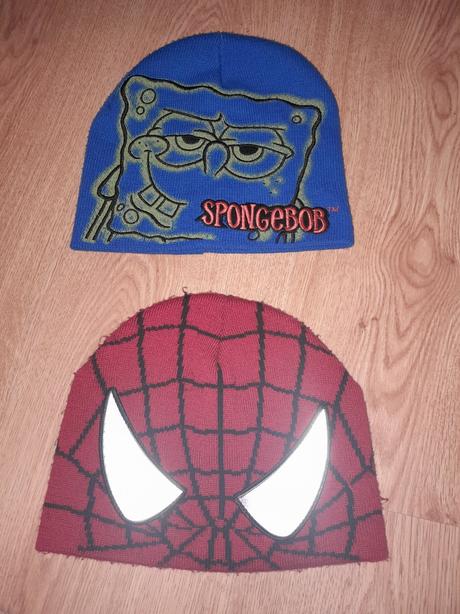 Čiapka spiderman, spongebob, 140