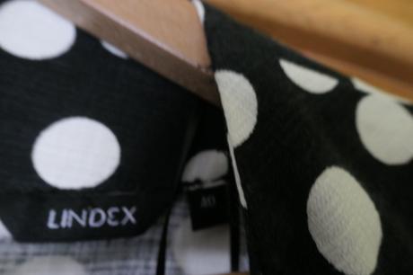 Lindex dámske nadčasové bodkované šaty veľk 36/38, s
