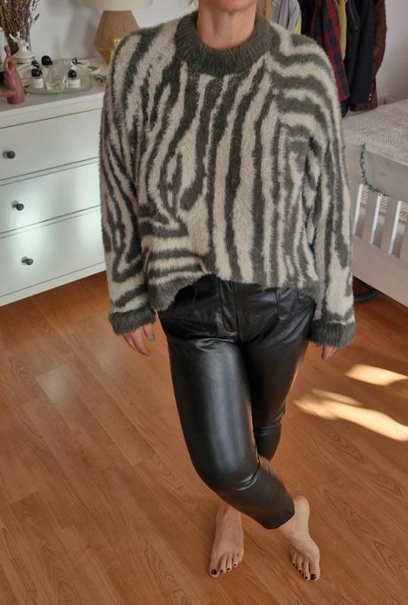 Koženkové nohavice zara, zara,m