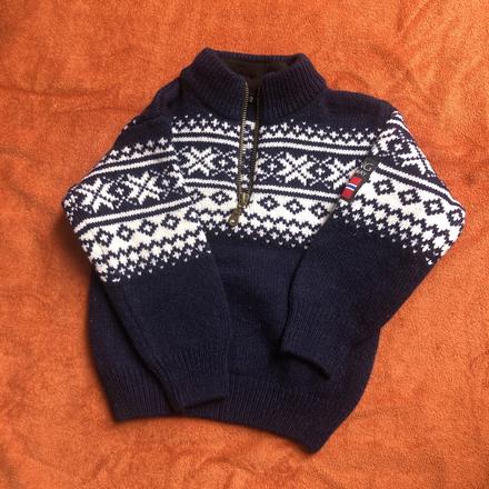 Vlneny sveter s norskym vzorom, 92