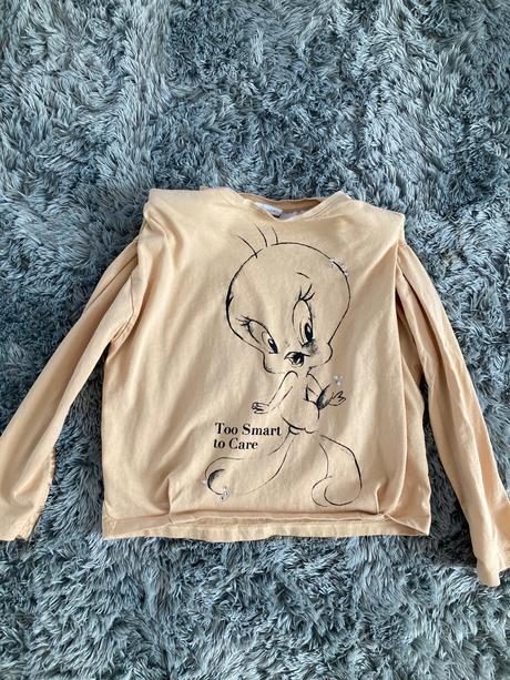 Tricko snoopy s vypchávkach na pleciach, zara,116