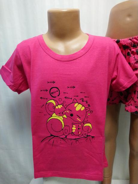 Dievč. cyklámenové pyžamo mačičky v & k, 110-116, 116