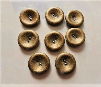 Zlatohnedé gombíky 8 ks, 