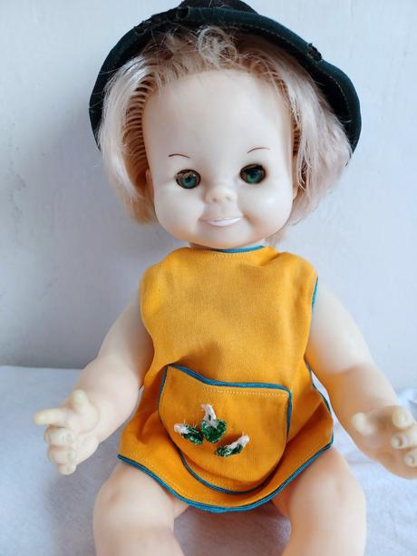 Retro bábika - chlapček 37cm,