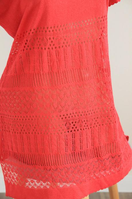 Červený pletený top, intimissimi, l, l