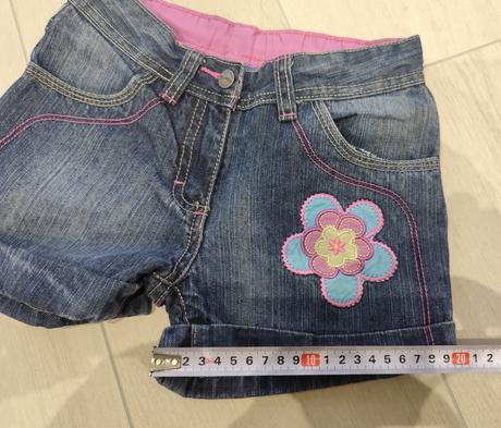 Predám dievčenské riflové kraťasy, topolino,122