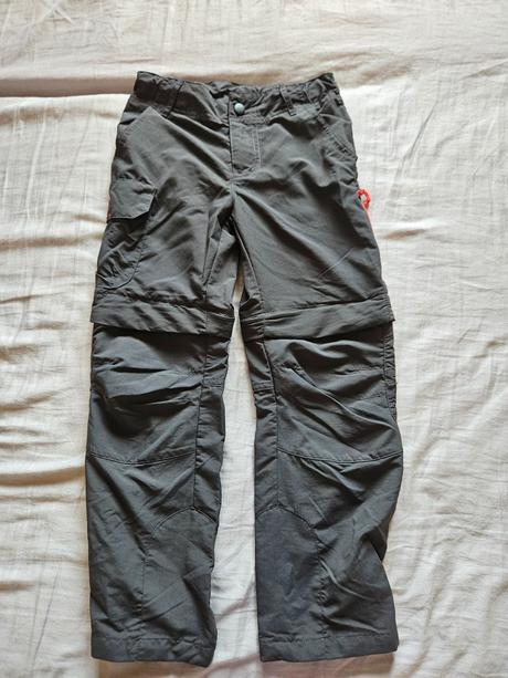 Letné turistické nohavice, decathlon,128