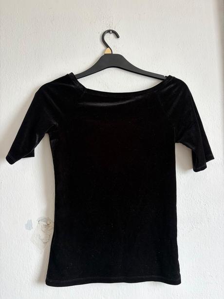 Zamatove tricko tunika 36 odporucam nadherny strih, f&f,36