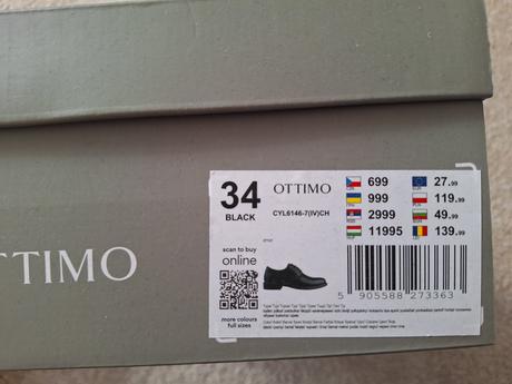 Chlapčenské, spoločenské topánky, 34