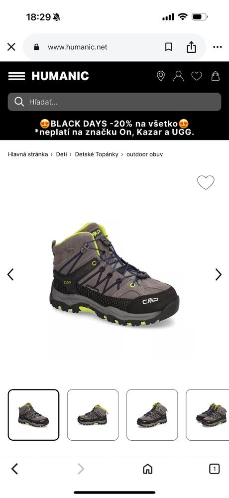 Cmp trekingove nepremokavé topánky, 34