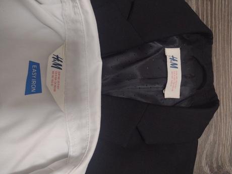 Čierny oblek h&m 140, 140