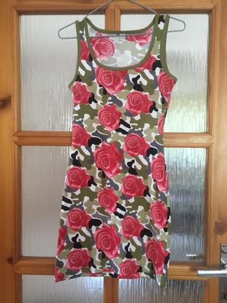 Letne kvetovane šaty, xs