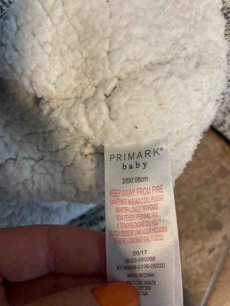 Tepla bundicka, primark,68