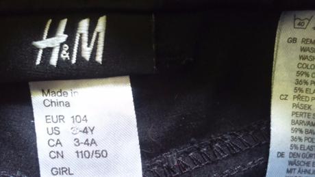 Saténové nohavice h&m 2x, h&m,104