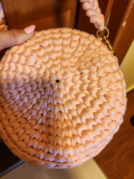 Háčkovaná hrubá crossbody kabelka, 