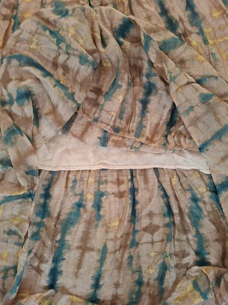 Batikovane saty s podsivkou a visackou, kik,36