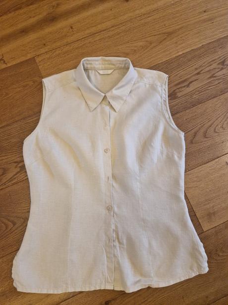 Lanova bluzka bez rukavov s, marks & spencer,164