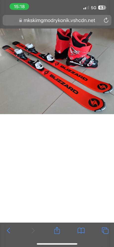 Lyže+lyžiarky, blizzard,130-139 cm