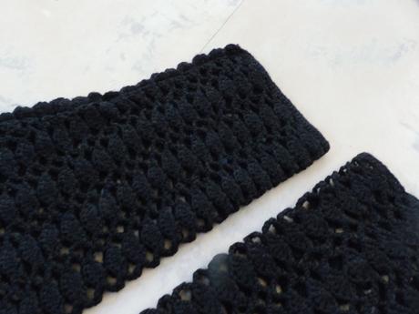 Háčkované krajkové rukávy do šiat,