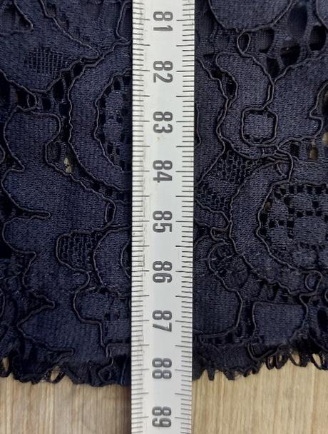 Tmavomodré čipkované šaty h&m, h&m,36