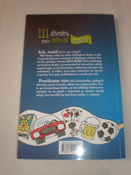 Kniha "111 dôvodov prečo milovať mužov", 