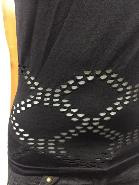 Dierkovaný top, xl/xxl, sedí s/m, m