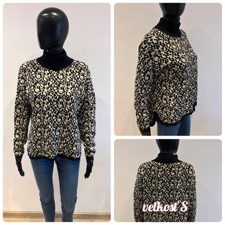 Dámsky rolák s leopardím vzorom (36), s