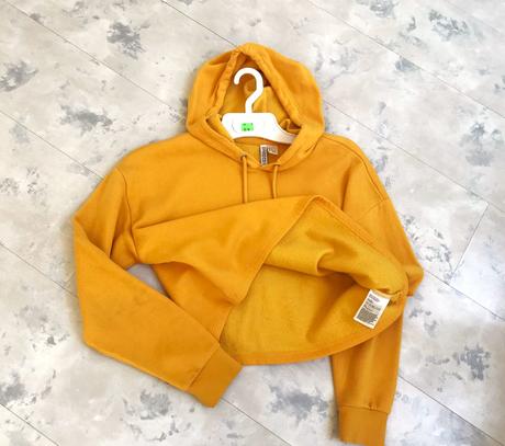 Top crop mikina, h&m,l