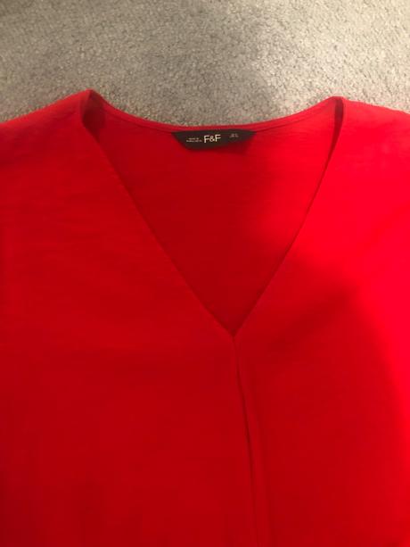 Červená blúzka, f&f,40