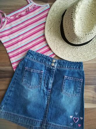 Riflová suknička, george,104