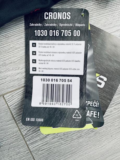 Pánske montérkové nohavice s trakmi cxs, xl