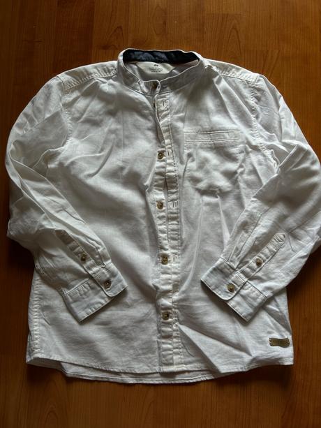 Košeľa s podielom ľanu, h&m,128