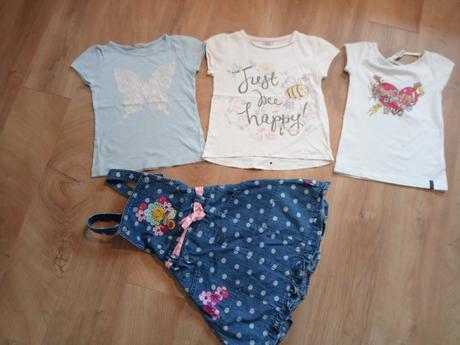 3xtricka+ riflova suknicka 110/116, h&m,110