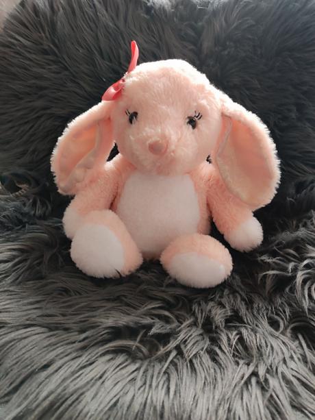 Plyšový zajačik s hrejivym vreckom do mikrovlnky, 