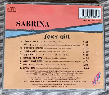 Cd sabrina - sexy girl,