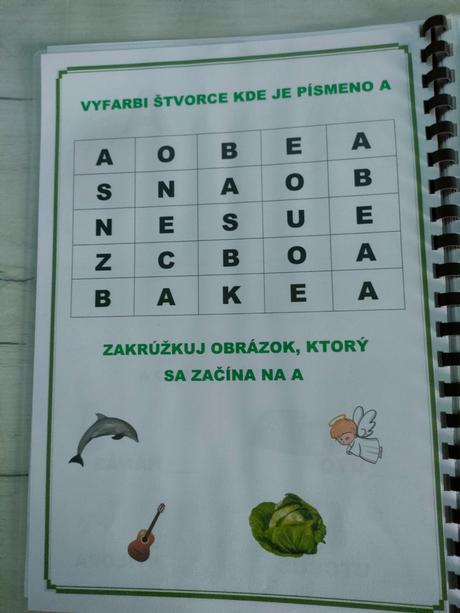 Pracovný zošit písmenkovo, 